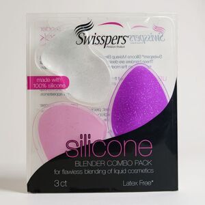 Swisspers Silicone Beauty Blender - 3 Count Pack - Latex Free